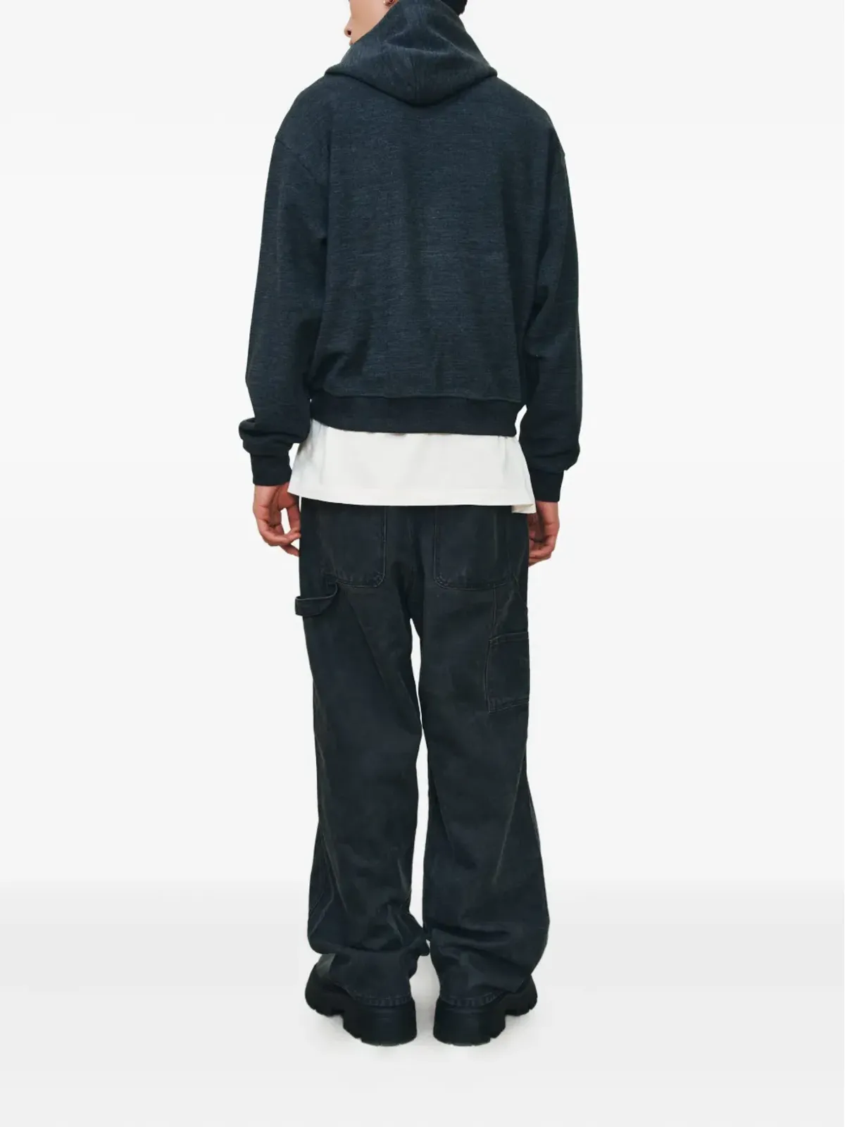 TOMBOY mélange-effect hoodie - Grey - 画像2