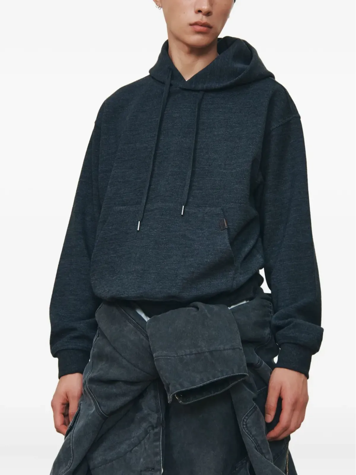 TOMBOY mélange-effect hoodie - Grey - 画像3