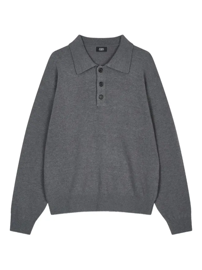 TOMBOY TOMBOY ロングスリーブポロシャツ グレーの商品画像