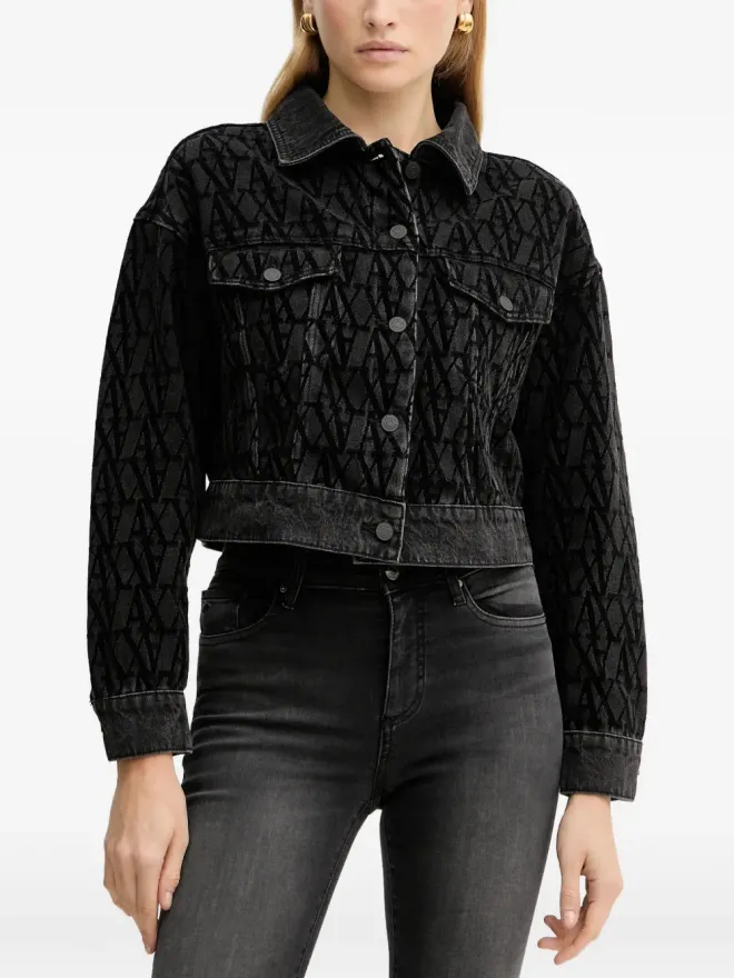 Armani Exchange Armani Exchange パターンデニムジャケットの商品画像