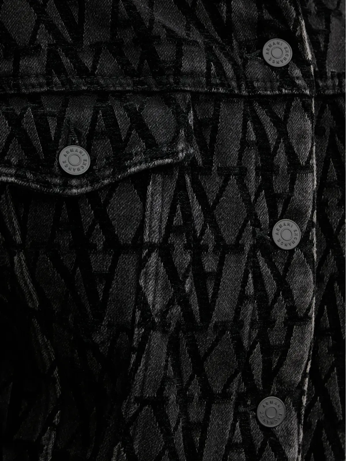 Armani Exchange パターンデニムジャケット - 画像5