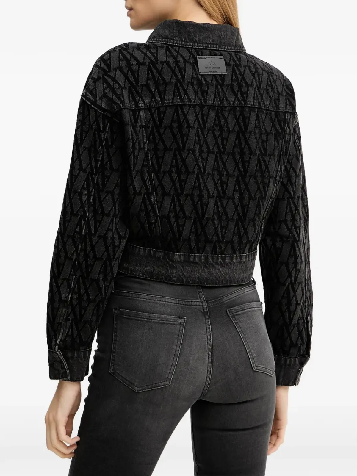 Armani Exchange パターンデニムジャケット - 画像3