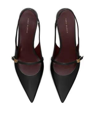 Tory Burch ポインテッドトゥ スリングバック バックルパンプス - サムネイル3