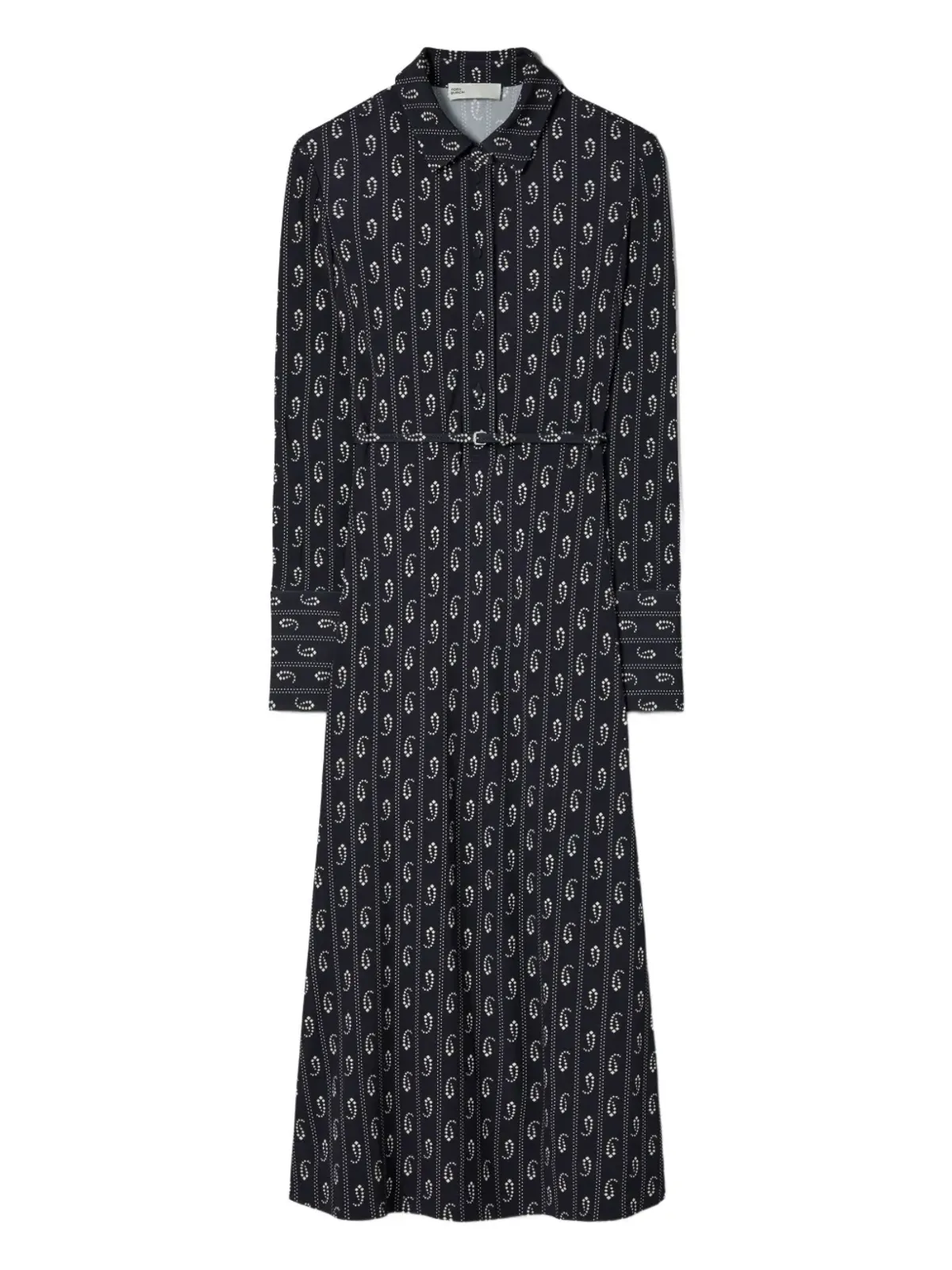 Tory Burch ペイズリープリント ベルト付き シャツドレス - 画像1