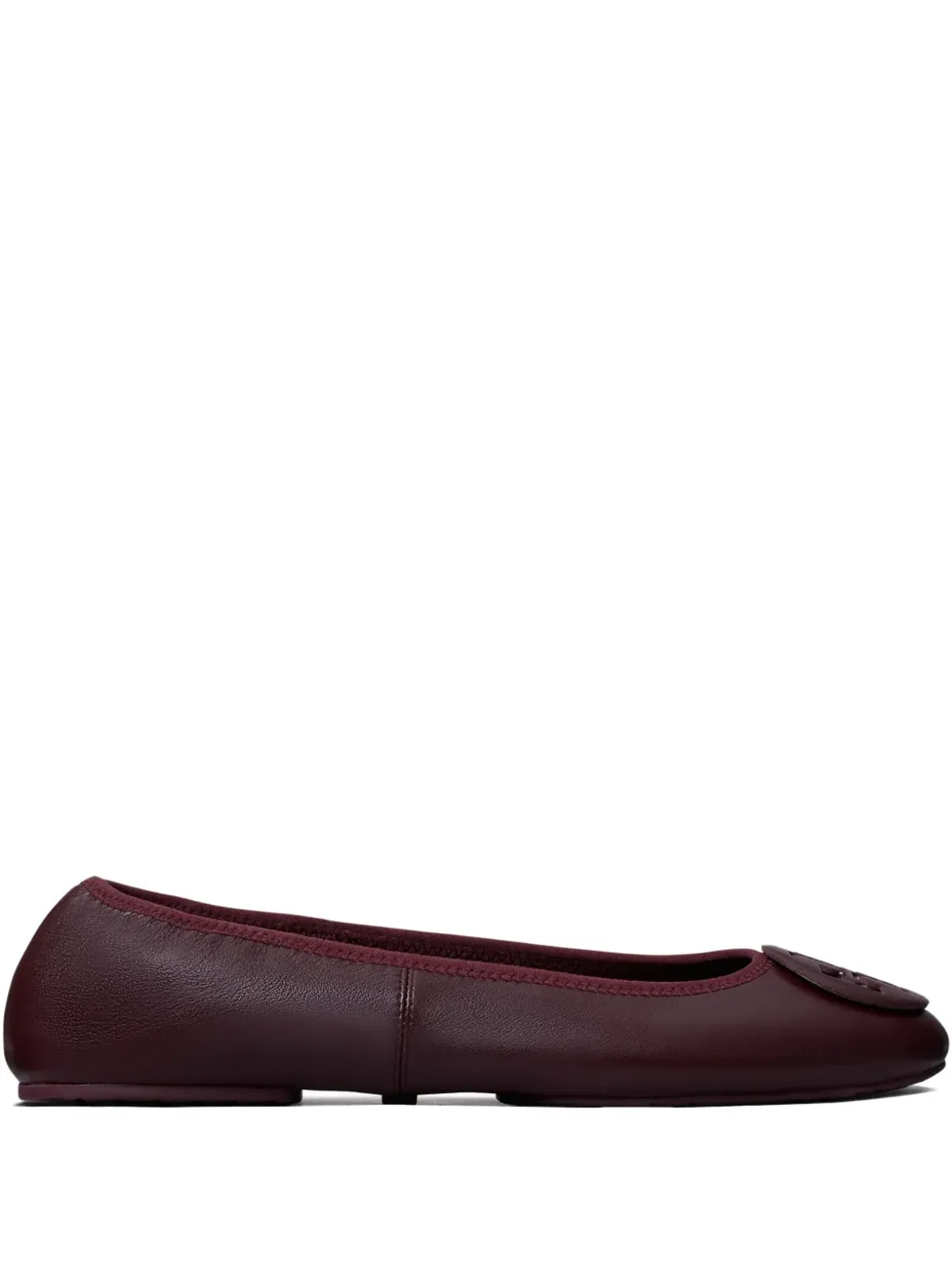 Tory Burch Reva Travel ロゴ付きバレエフラット - Red - 画像1