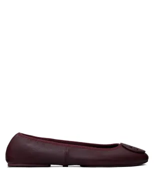 Tory Burch Reva Travel ロゴ付きバレエフラット - Red - サムネイル1