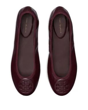 Tory Burch Reva Travel ロゴ付きバレエフラット - Red - サムネイル3