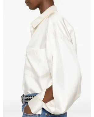 Alexander Wang カットアウト・シルクシャツ - ホワイト - サムネイル5