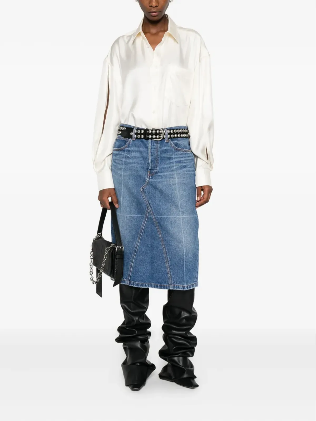Alexander Wang カットアウト・シルクシャツ - ホワイト - 画像2