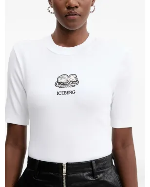 Iceberg リブ編み 半袖Tシャツ - サムネイル4