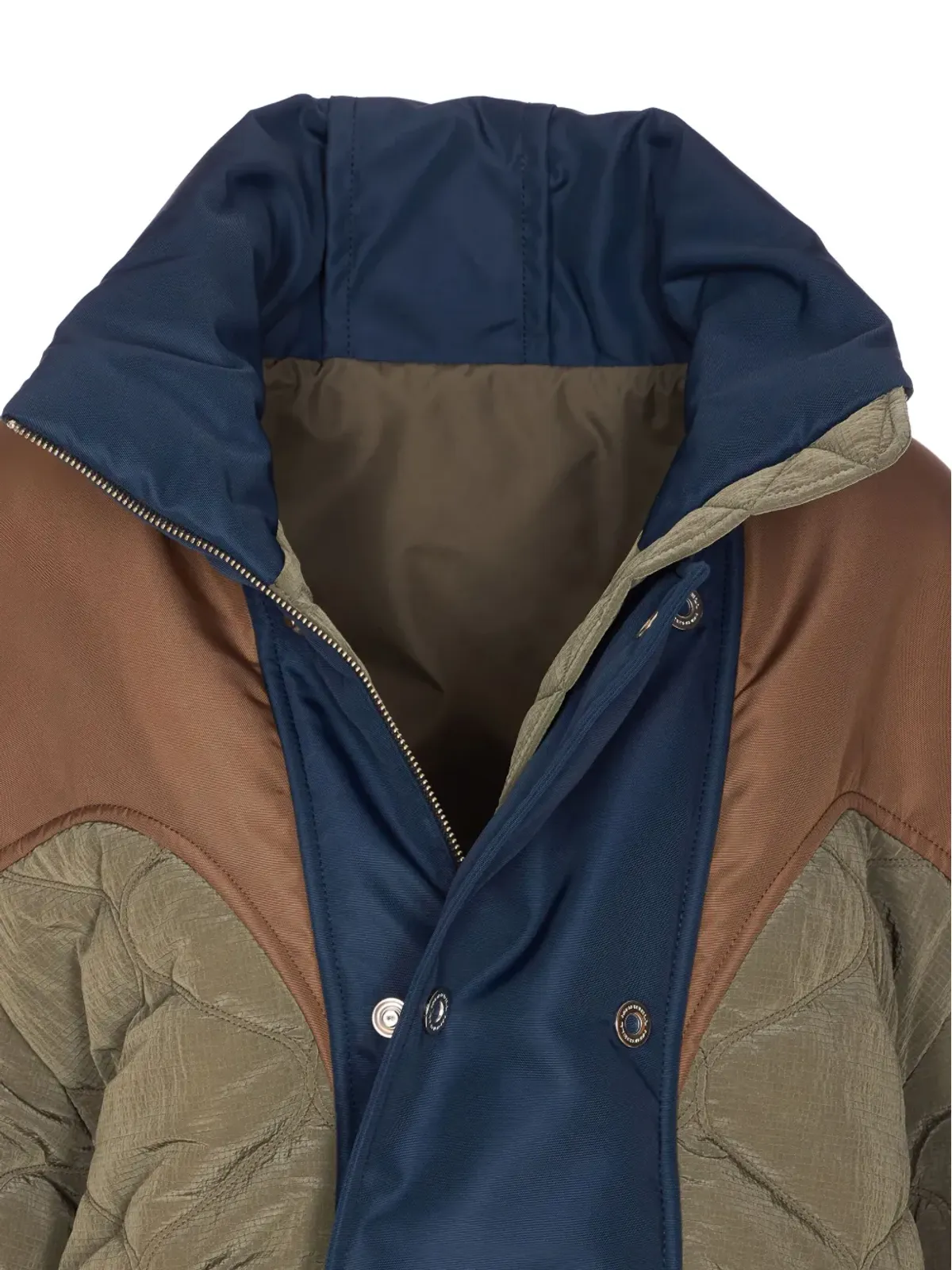 MARBELL quilted colour-block bomber jacket - 画像4