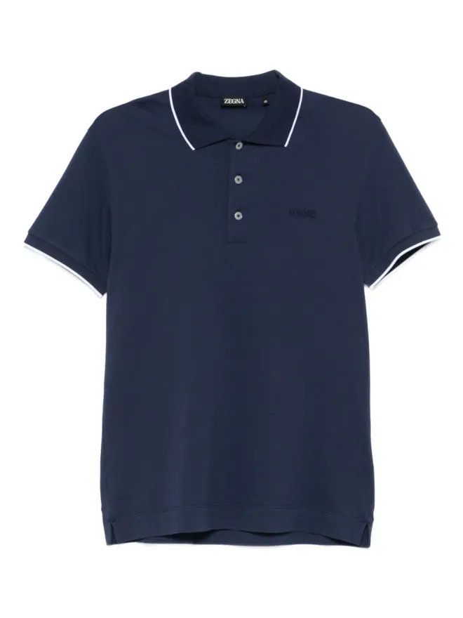 ZEGNA Zegna コントラストカラー ポロシャツの商品画像