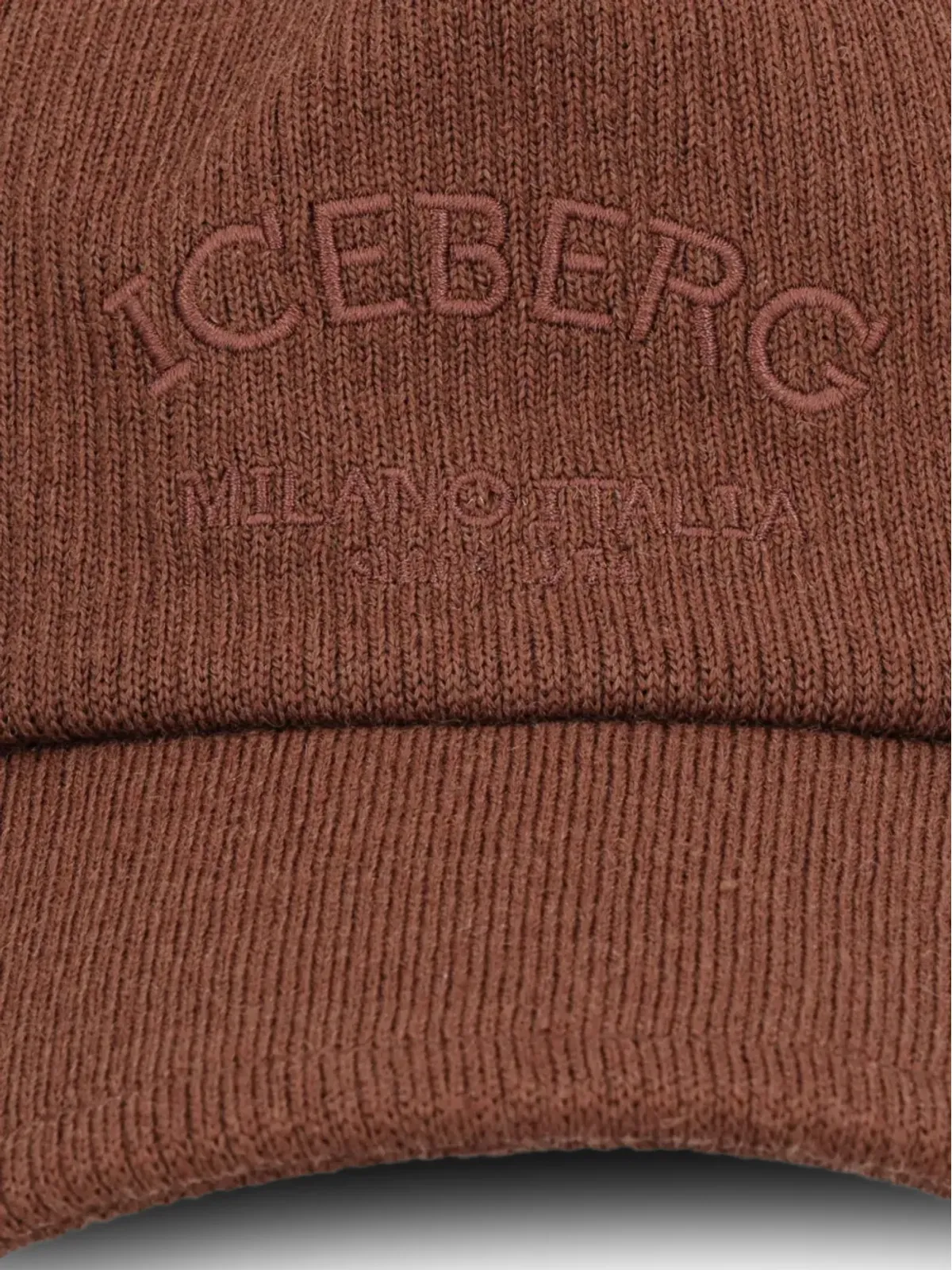 Iceberg リブ編みベースボールキャップ - 画像3