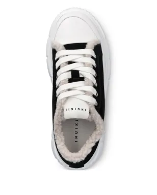 Inuikii Matilda Curly fleece platform sneakers - Black - サムネイル4