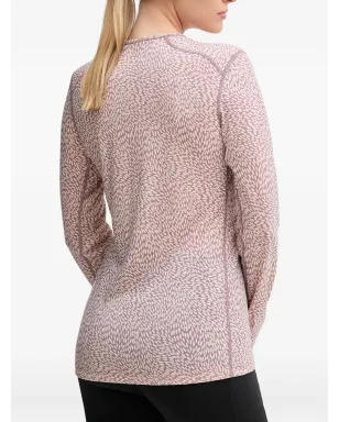 icebreaker patterned long-sleeve top - Pink - サムネイル2