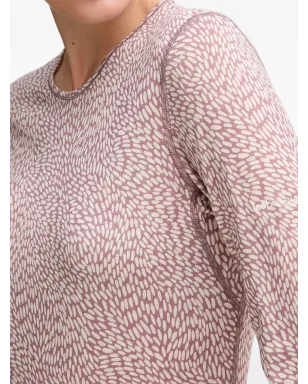 icebreaker patterned long-sleeve top - Pink - サムネイル3