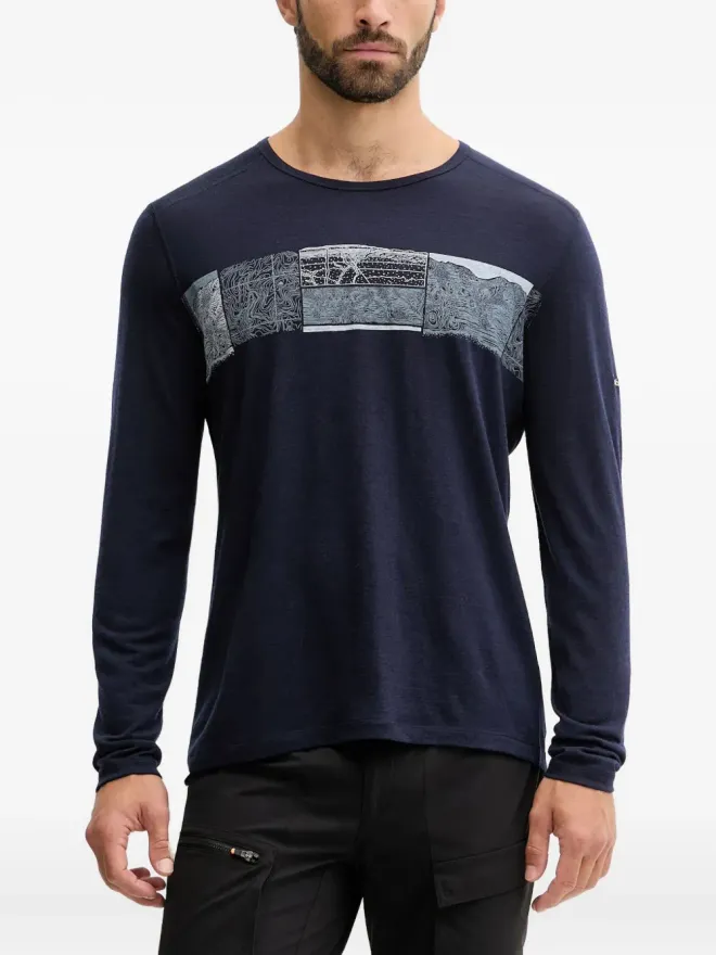 icebreaker icebreaker グラフィックプリント長袖ベースレイヤーの商品画像