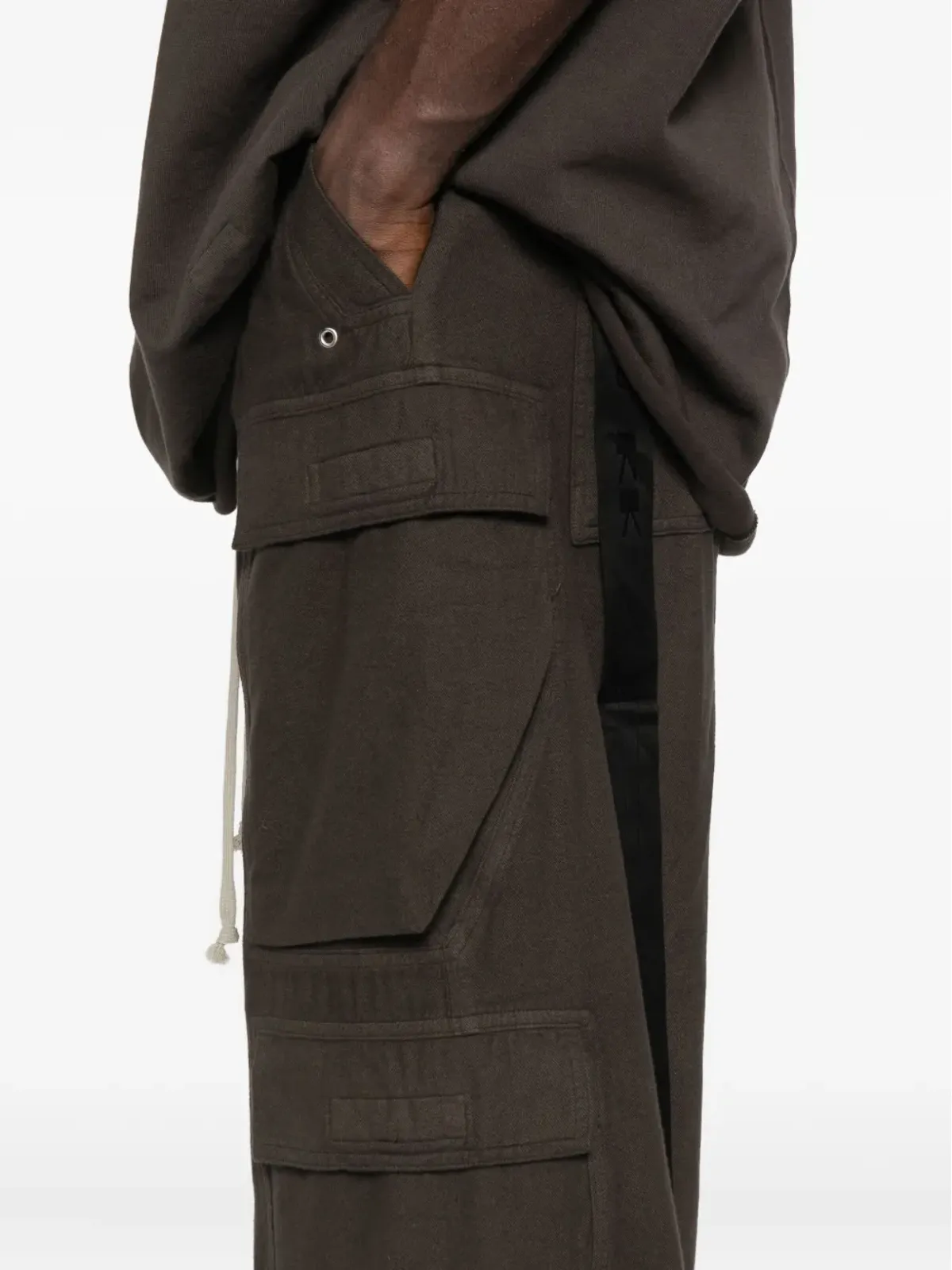 Rick Owens DRKSHDW ウールカーゴパンツ - グリーン - 画像5