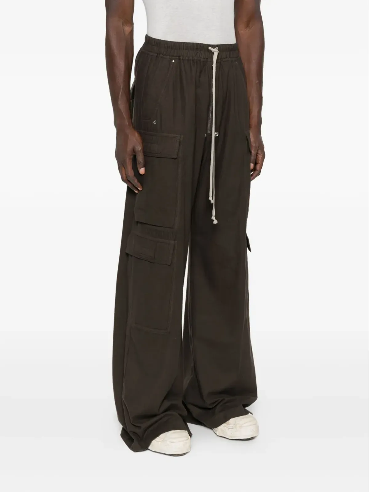 Rick Owens DRKSHDW ウールカーゴパンツ - グリーン - 画像3