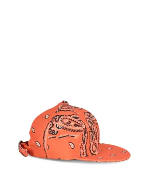 THE WORLD IS YOURS ペイズリープリント コットン ベースボールキャップ - Orange - サムネイル3