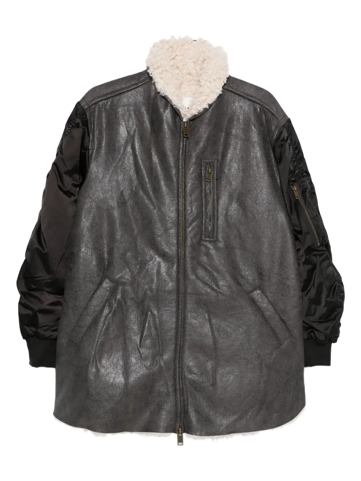 MARANT ÉTOILE メタリックエフェクト ボンバー ジャケット - 画像1
