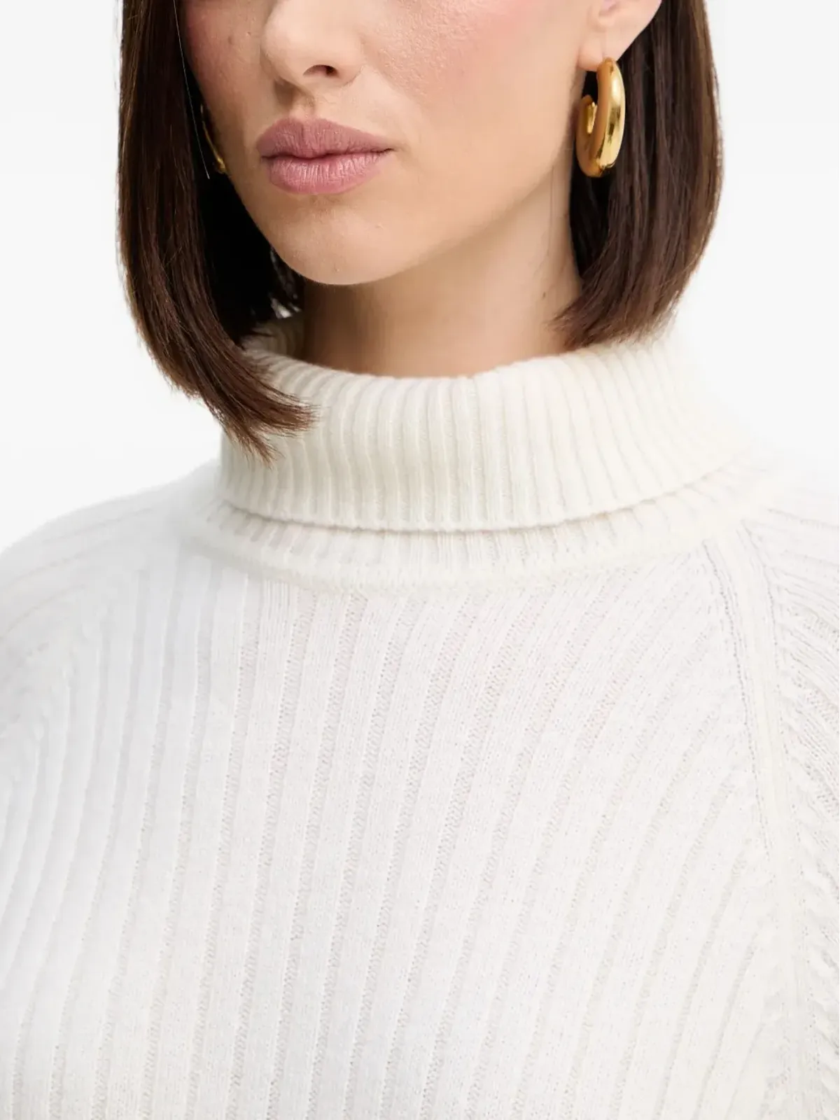 SIMONA CORSELINI タートルネックリブニットセーター - 画像4