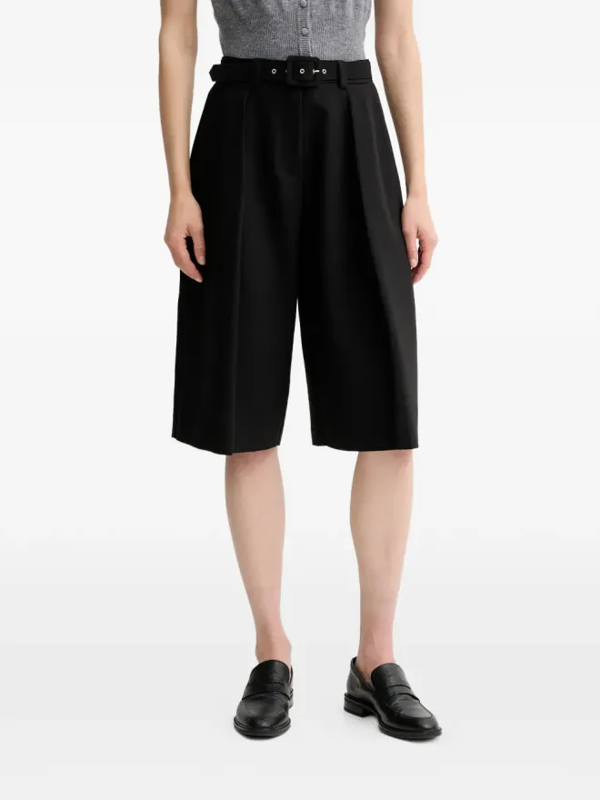 SIMONA CORSELLINI SIMONA CORSELLINI ベルト付きキュロットショーツの商品画像