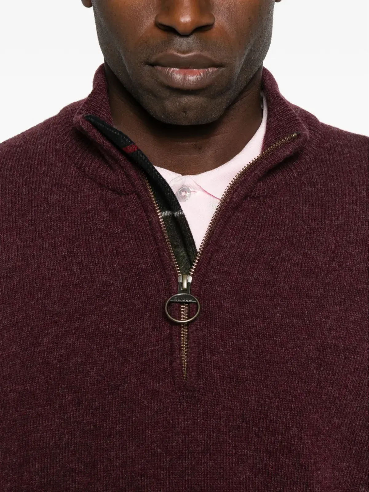 Barbour ハイネック半ジップセーター - 画像5