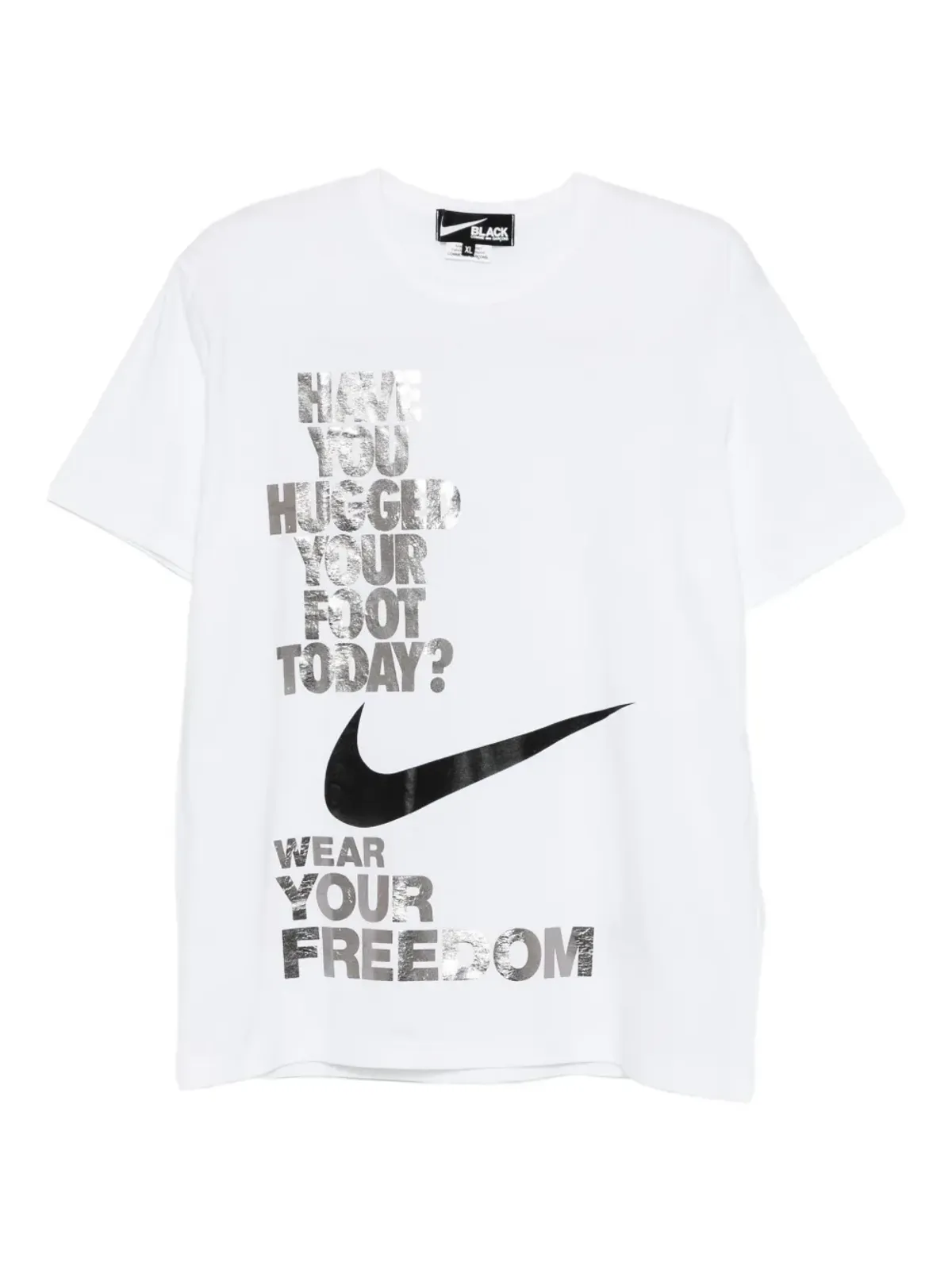 Black Comme Des Garçons x Nike ディメンション Tシャツ - 画像1