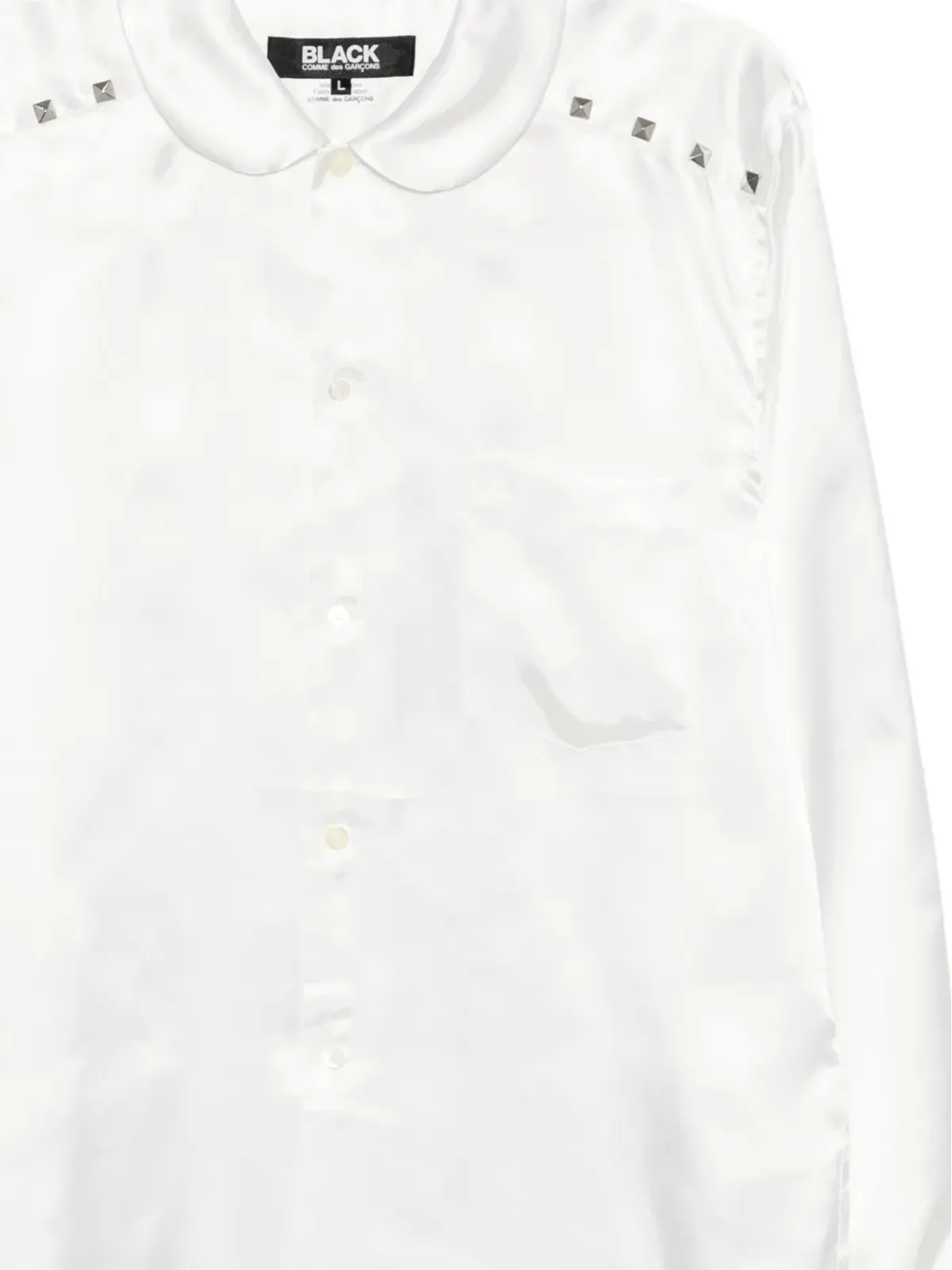 Black Comme Des Garçons スタッド装飾シャツ - 画像3