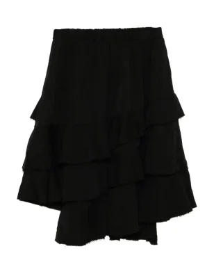 Black Comme Des Garçons ラッフルスカート - サムネイル1