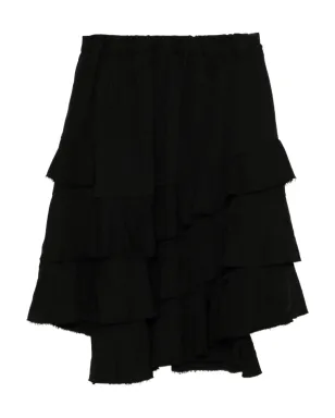 Black Comme Des Garçons ラッフルスカート - サムネイル2