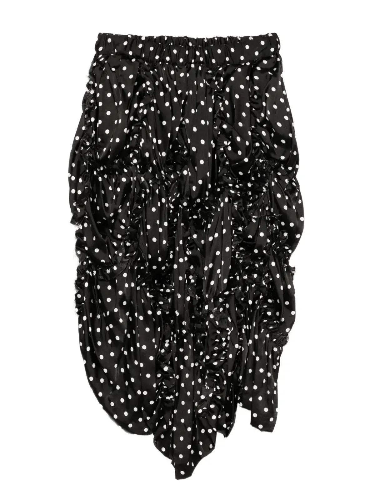Black Comme Des Garçons ドット柄スカート - 画像1