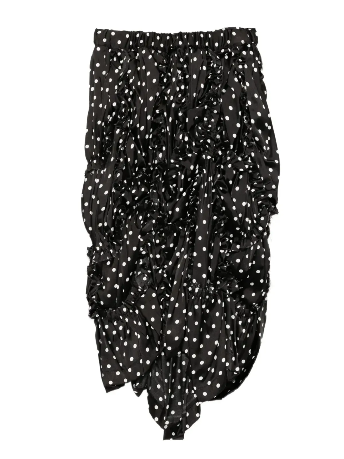 Black Comme Des Garçons ドット柄スカート - 画像2