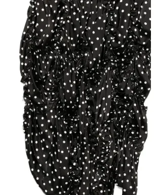 Black Comme Des Garçons ドット柄スカート - サムネイル3