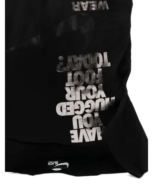 Black Comme Des Garçons x Nike プリント トートバッグ - サムネイル4