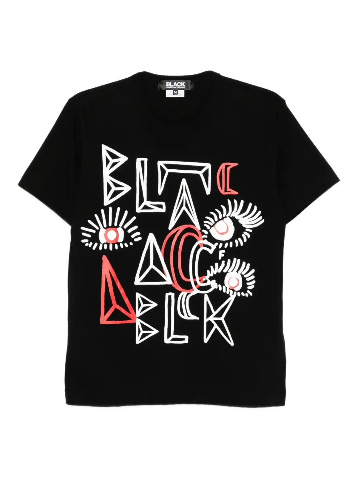 Black Comme Des Garçons グラフィックプリントTシャツ - 画像1