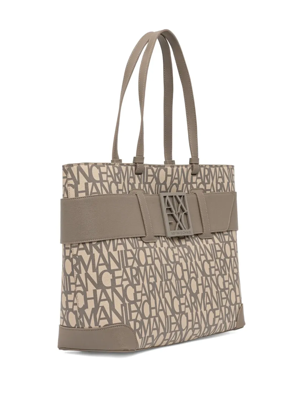 Armani Exchange ロゴアップリケ柄トートバッグ - 画像2