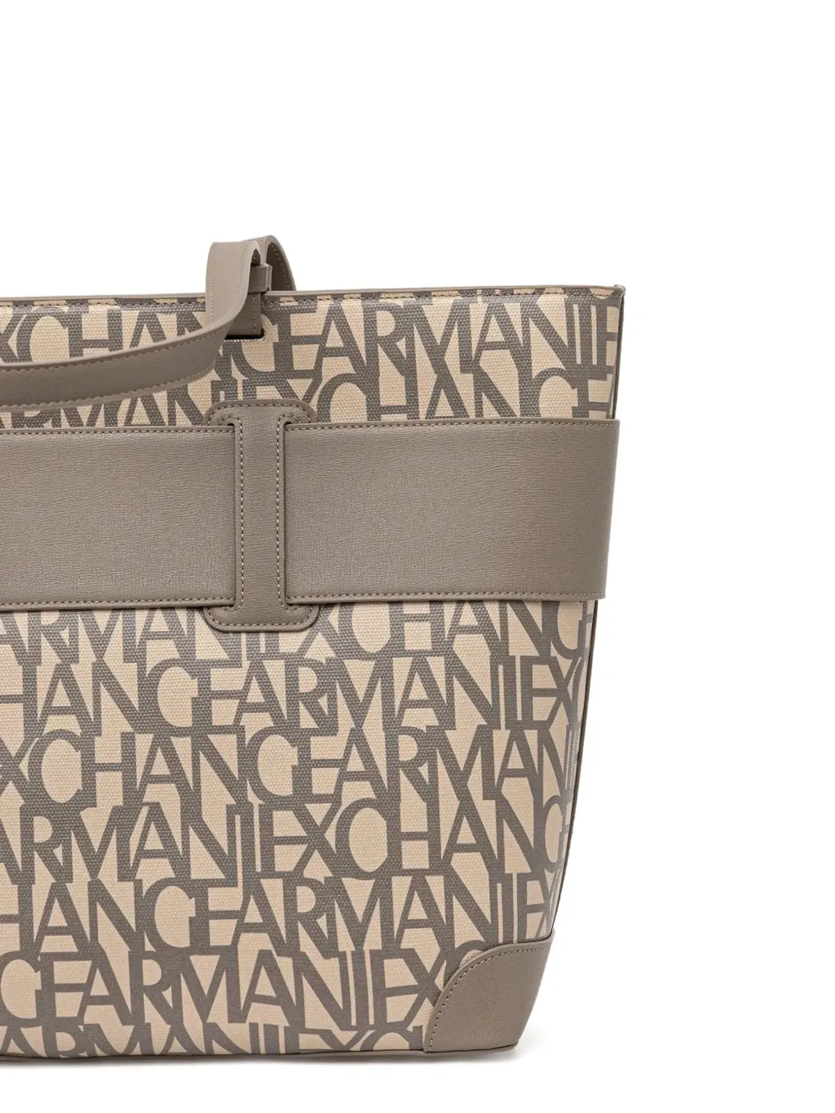 Armani Exchange ロゴアップリケ柄トートバッグ - 画像3