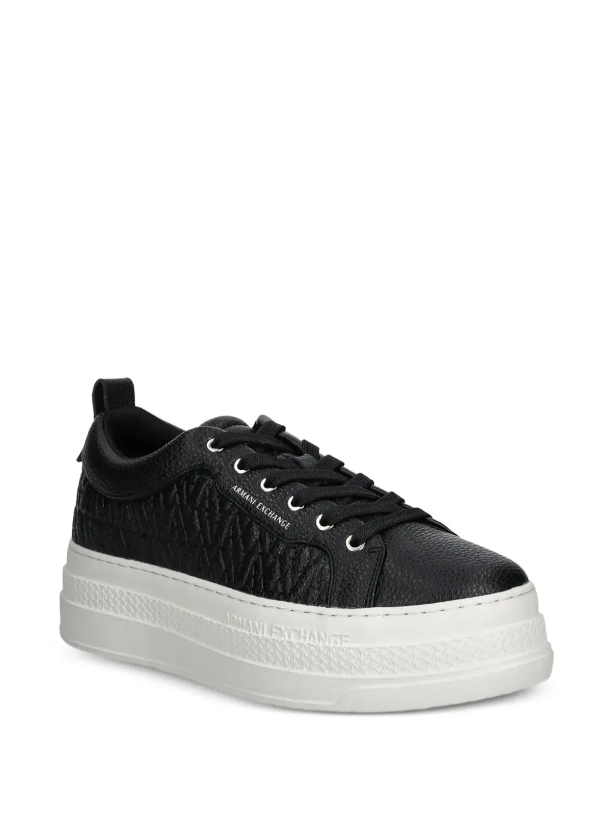 Armani Exchange プラットフォームスニーカー - ブラック - 画像2