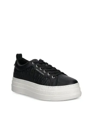 Armani Exchange プラットフォームスニーカー - ブラック - サムネイル2