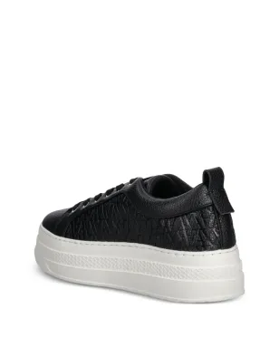Armani Exchange プラットフォームスニーカー - ブラック - サムネイル3