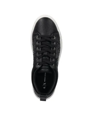 Armani Exchange プラットフォームスニーカー - ブラック - サムネイル4