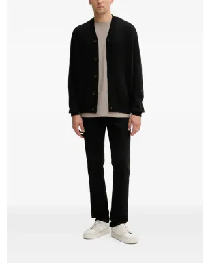 Armani Exchange Vネックカーディガン - ブラック - サムネイル2