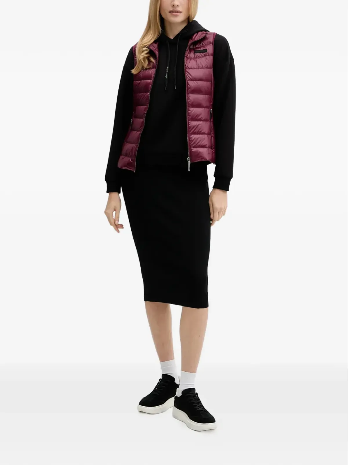 Armani Exchange ロゴディテール ミディスカート - 画像2