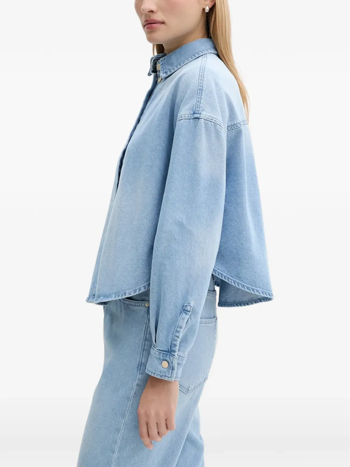 Armani Exchange 衿付きクロップドトップ - 画像3