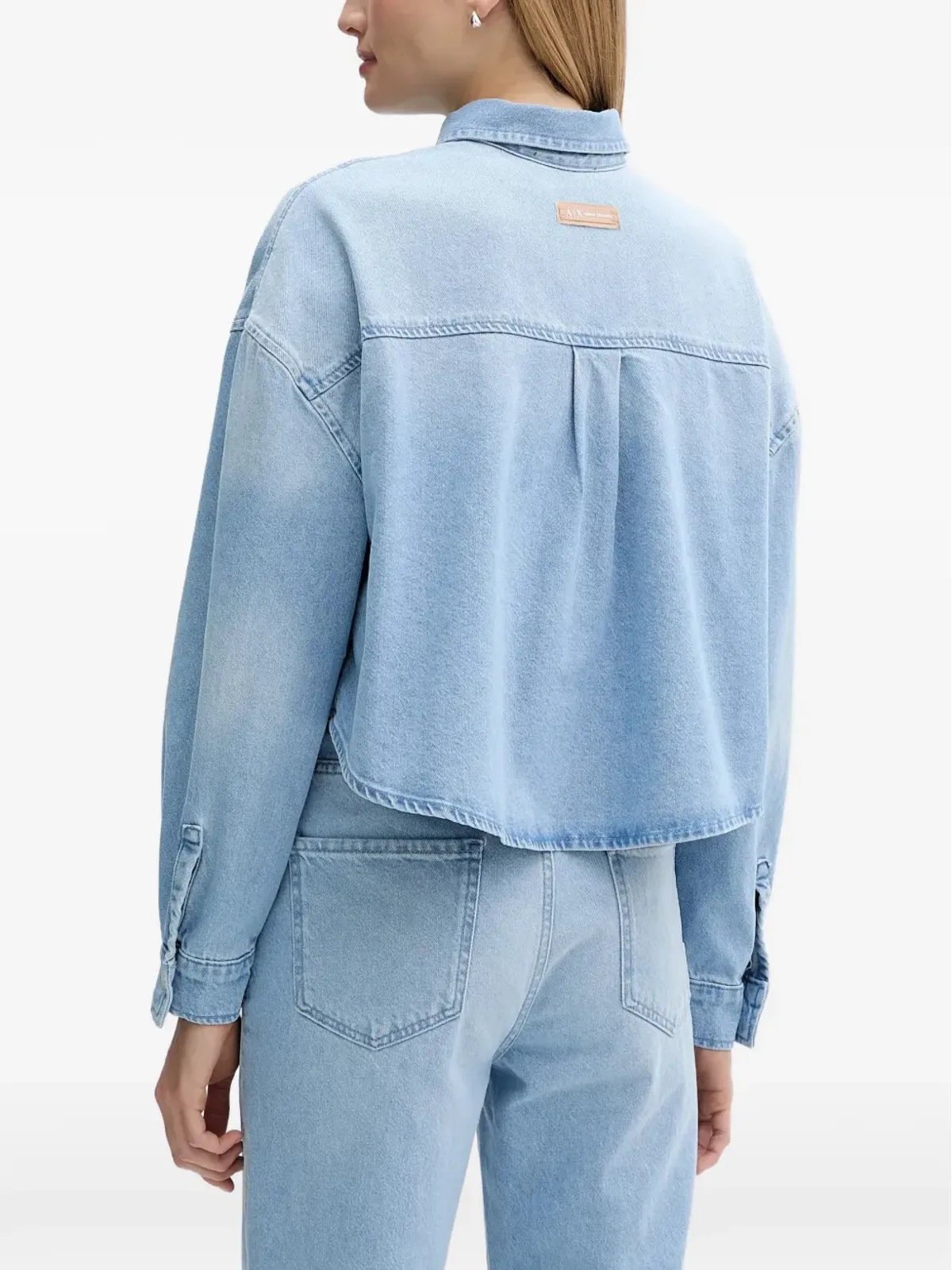 Armani Exchange 衿付きクロップドトップ - 画像4