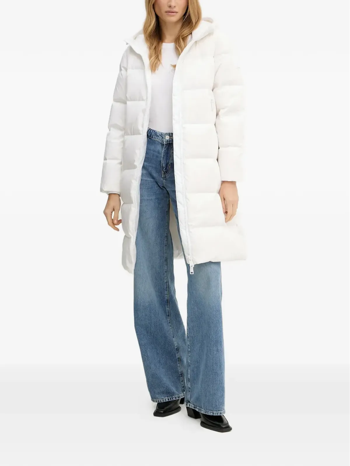 Armani Exchange フード付きダウンコート - 画像2
