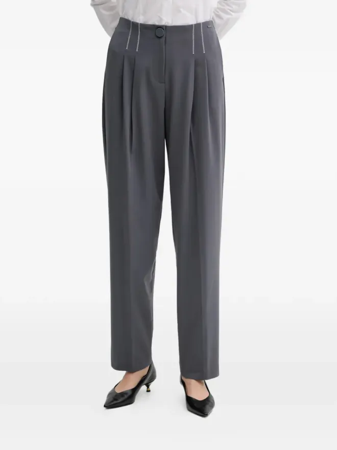 Armani Exchange Armani Exchange プリーツパンツ - グレーの商品画像