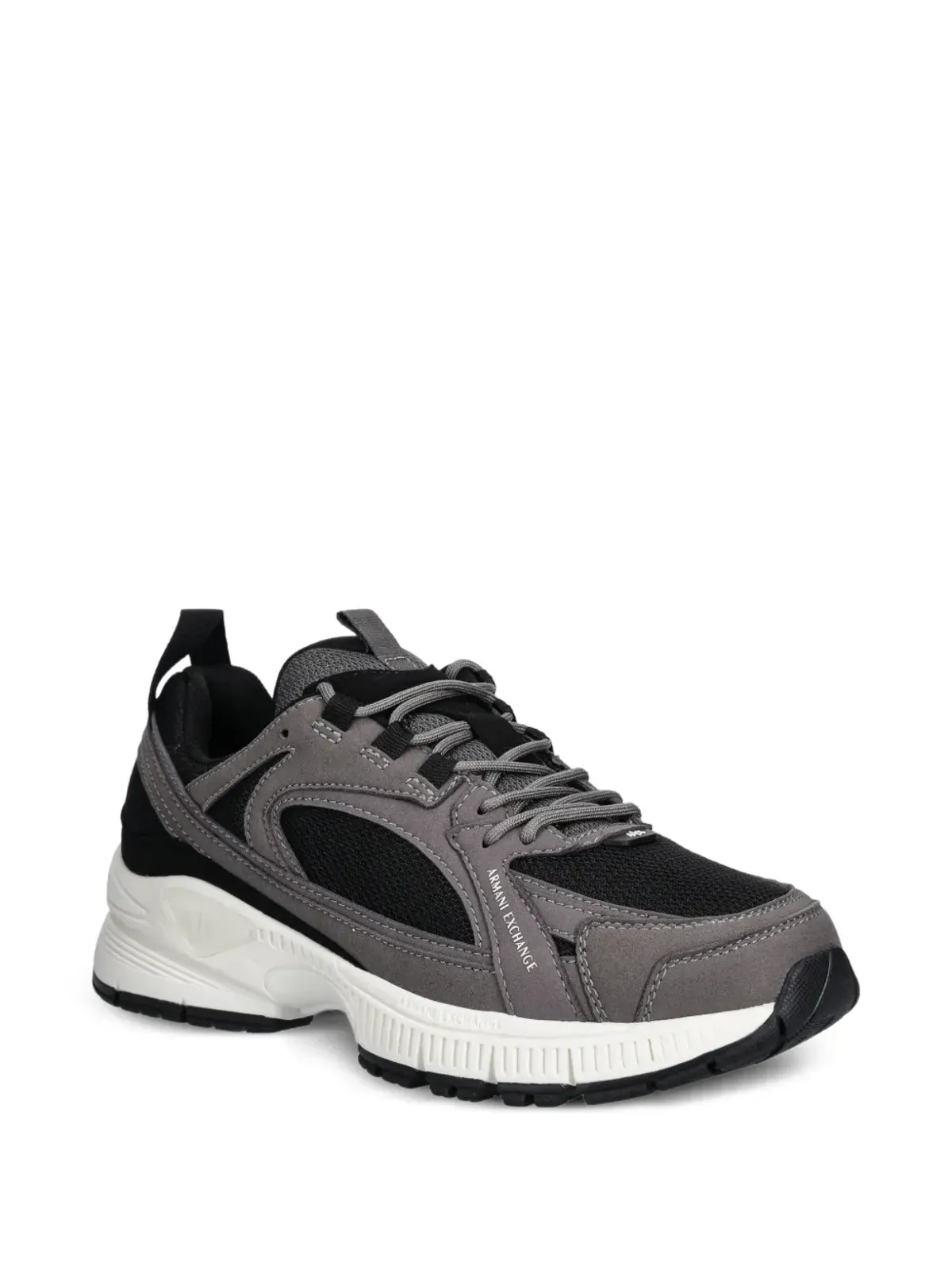 Armani Exchange レースアップパネルデザインスニーカー - 画像2